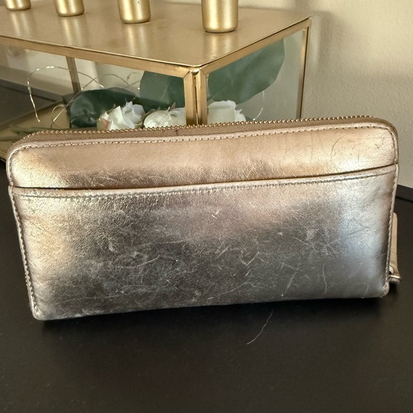 Kate Spade Gold Clutch with Metallic Finish - Picture 2 of 4